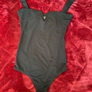 Black Sleeveless Bodysuit